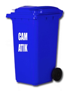 ENFEKTE CAM ATIK KONTEYNER 240 LT