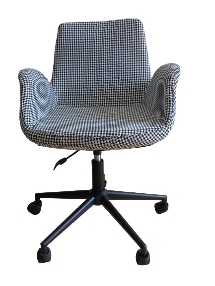 Büro Sandalyesi Döküm Süngerli Siyah Metal Ayaklı